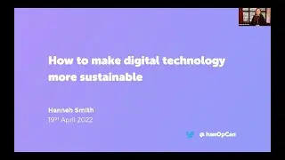 How to make digital services more sustainable | PHP Cambridge Apr 2022