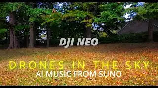 DJI NEO DRONES IN THE SKY #flydji #djineo #aimusic #drone #suno