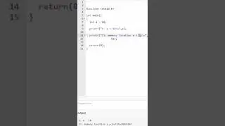 Lesson 21: C Programming - How to display memory address of integer variable. 