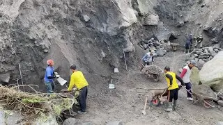 No Machines. Just Backbreaking Labor.
