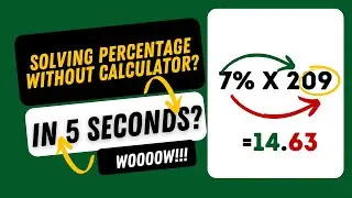 SOLVING PERCENTAGE PROBLEMS IN SECONDS WITHOUT USING CALCUTOR #CSE #CSC #LET #GENEN