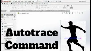Autotrace Command Solidwork || Solidwork Tutorial
