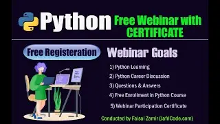 Free Python Webinar with Certificate