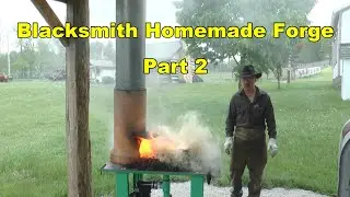 Blacksmith Homemade Forge Part 2 - Curing Ceramic Pot