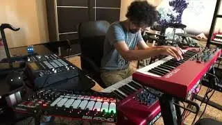 Akai apc40 mkII + Nord Wave + Nord Stage 2ex - loop