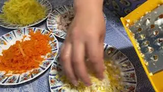 Салат Деда Мороза. Самый лучший рецт. Новогодний рецет.