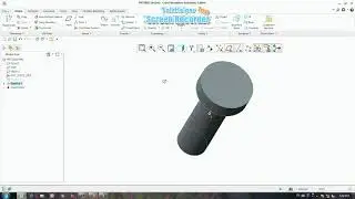 How to make a thread on bolt in creo