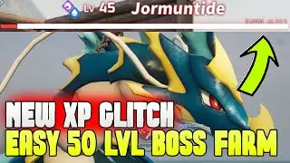 PALWORLD NEW GLITCH EASY 50 LVL BOSS JORMUNTIDE FARM EXPLOIT FAST XP LVL UP EXP Leveling Patch 1.4.0
