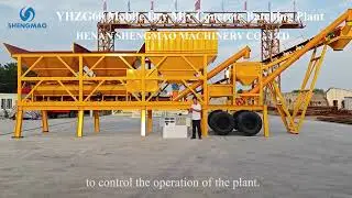 60m3/h mobile dry mix batching plant!