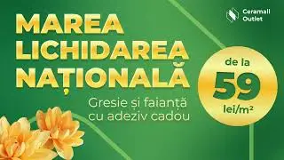 Primăvara prețurilor mici a venit! Gresie de la 59 lei/m²!