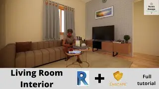 Complete Living Room Interior Modeling in Revit with Enscape 