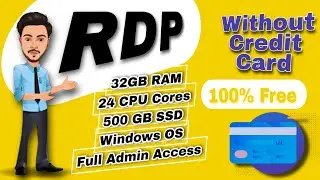 Windows OS Free RDP Lifetime 2023 | 32GB Ram + 24 CPU Cores | Create Your RDP Now 😊