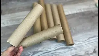 Crafts with paper tubes ♻️🌷