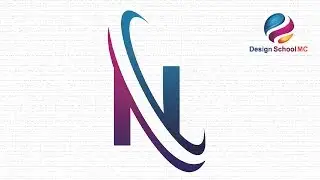 illustrator tutorial logo design for beginners - create letter N logo using font style