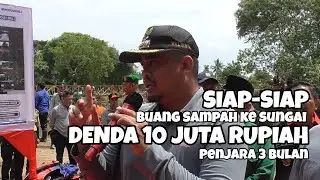 Siap-siap! Buang Sampah Kesungai Deli, Denda 10 JUTA RUPIAH 3 BULAN PENJARA