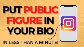 How to Add Public Figure to Instagram Bio