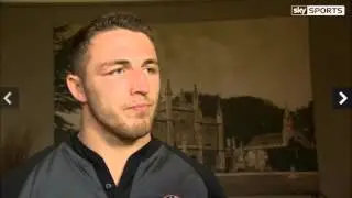 Sam Burgess reaction to being selected for England Saxons