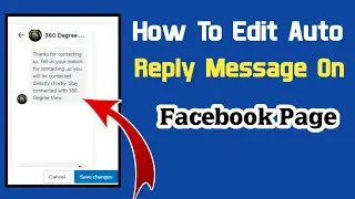 How To Set Auto Reply On Facebook Page | 2024 | Facebook Page Auto Reply Message |Auto Reply Fb Page