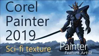 Corel Painter 2019 - Sci-fi texture(Davey Baker)