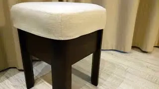 How to make a stool cover