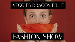 Fancy Dress Veggies Fruits Dragon Fruit Apples Funny fashion show
