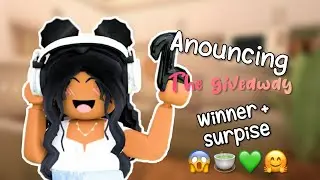ANOUNCING THE GIVEAWAY WINNER + SURPRISE EDIT