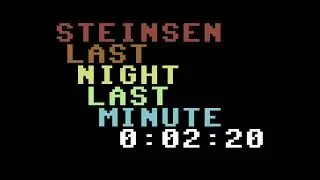 Stinsen & Stone - Last Night, Last Minute | C64 Music