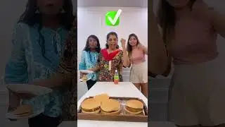 Bottle Flip And Eat Food Challenge🍔 