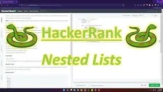 HackerRank (Python): Nested Lists