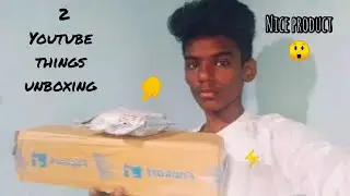 2 youtube things unboxing|collar mic|tripod stand| crazy tamilan