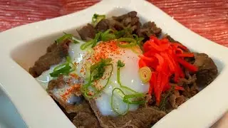 JAPANS FAMOUS GYUDON  BEEF RICE BOWL