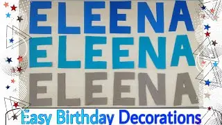 #Birthday #party #theme #name Birthday name #decoration Birthday craft #Name #banner #DIYNameArt