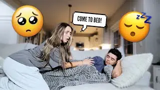 SLEEPING On The COUCH To See How My Girlfriend Reacts! *CUTE*