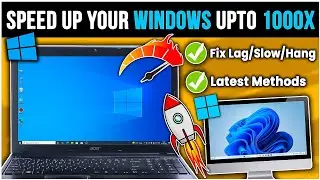 How To Fix Windows 11/10 Lag & Slow Problem 2024 | Increase Windows Performance | 12 Ways To Speedup