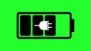 Battery Charging Green Screen || Animation VFX Chroma key