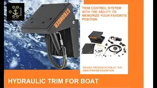 Hydraulic trim for boat motor