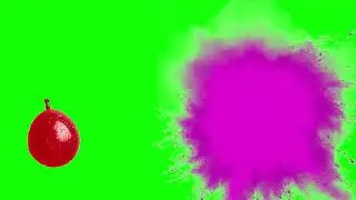 Happy Holi Green Screen  | Green Screen 2024 | Balloons Holi Green Screen 