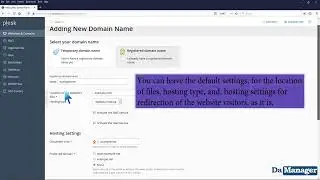 How to add a new domain in Plesk   DA MANAGER