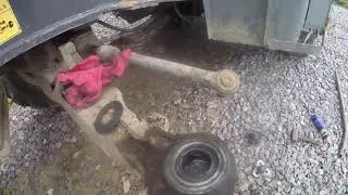 Ремонт шкворня на экскаваторе погрузчике Terex tlb 840