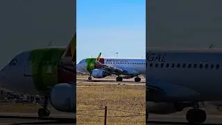Airbus A320 TAP Portugal (decolagem) ✈️ #airport #lisboa #shorts