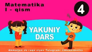 4-sinf Matematika Yakuniy dars