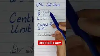 CPU full form 