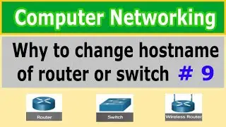 Why to change hostname of router or switch Need sold reason