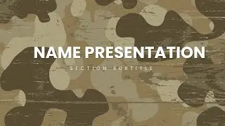 How to Create a Presentation That Stands Out with Military Camouflage PowerPoint Templates!
