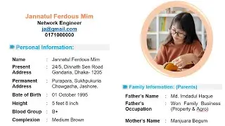 Latest Marriage Biodata 2023 || Free Biodata in Word