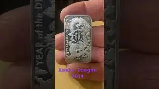 💰🤑1 oz Silver Asahi Dragon Bar🤑👌🐉#silver #bullion