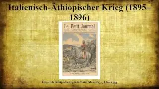 Italienisch-Äthiopischer Krieg (1895–1896)