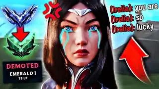 SALTY IRELIA GETS DEMOTED FROM DIAMOND