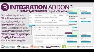 Smart AJAX Subscribe: Integration Addon 1.0