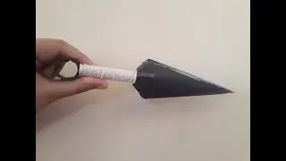 Como fazer uma kunai de papel